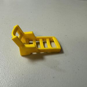 Vintage Fisher Price Little People Yellow Lounge Chair Play Furniture Toy House